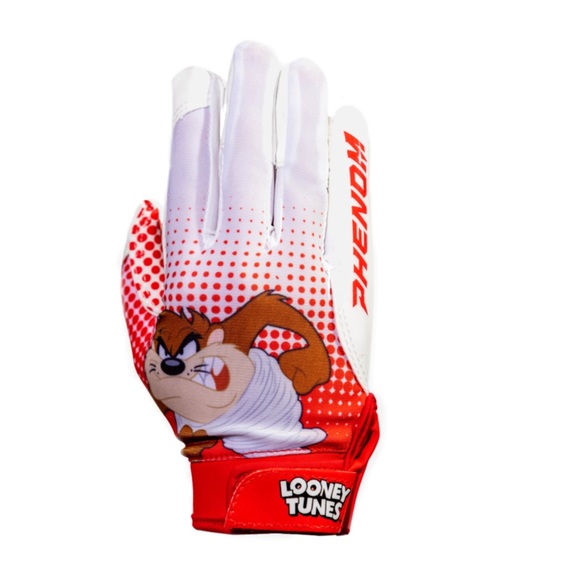 PHENOM • Looney Tunes Football Gloves TAZ! VPS4 By Phenom Elite - Picture 3 of 4